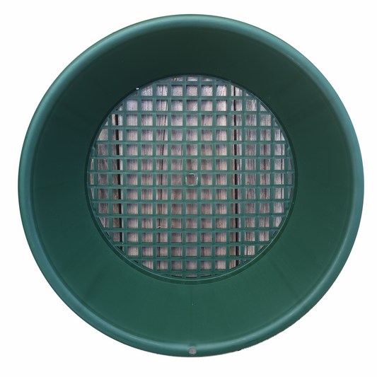 11 Goldwaschpfanne Sieb Karma Gold grün Ø33cm