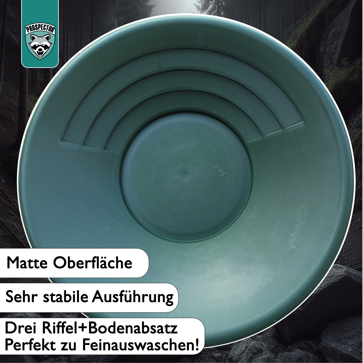 Goldwaschpfanne Karma Gold grün Ø35cm